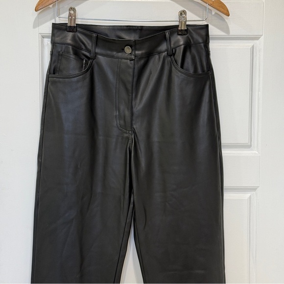 12th Tribe Riley Faux Leather Straight Leg Pants Small - Picture 3 of 8